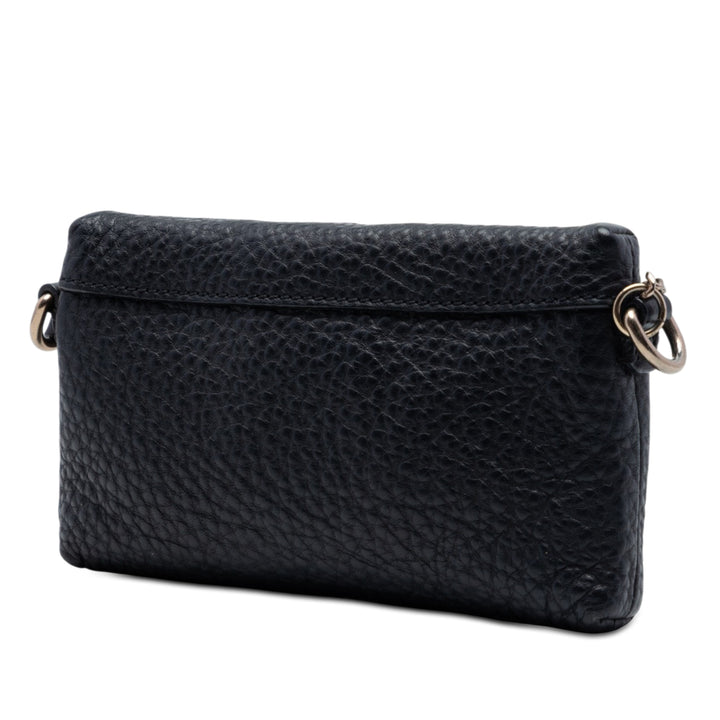 Grainy Rossett Sac Mini Cuir de veau Noir