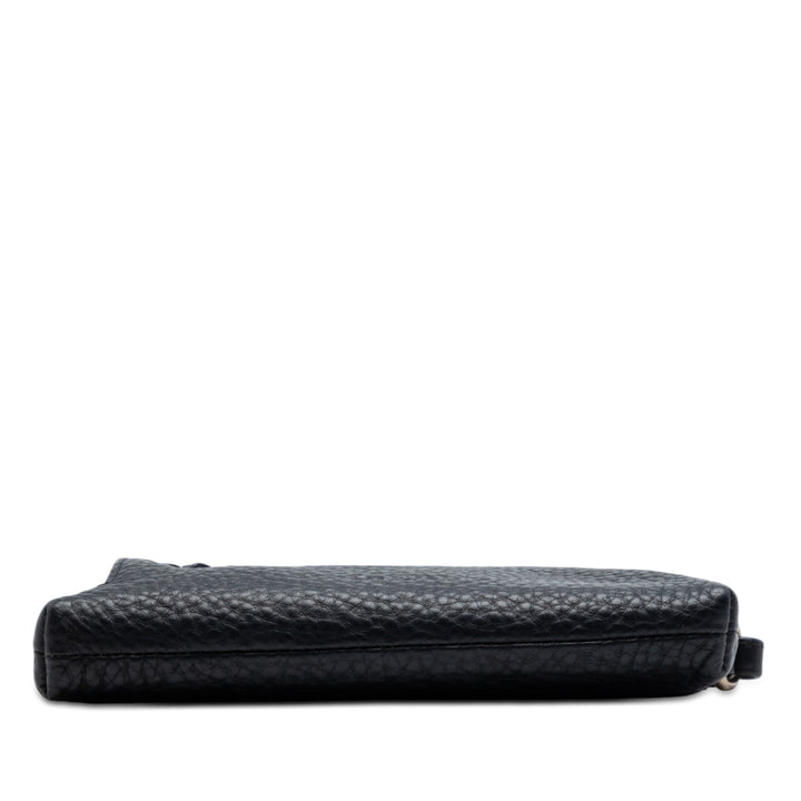 Grainy Rossett Sac Mini Cuir de veau Noir