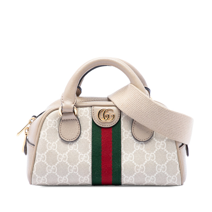 Gucci Sac à main Web Ophidia GG Supreme Mini Beige – vue principale – GABY PARIS