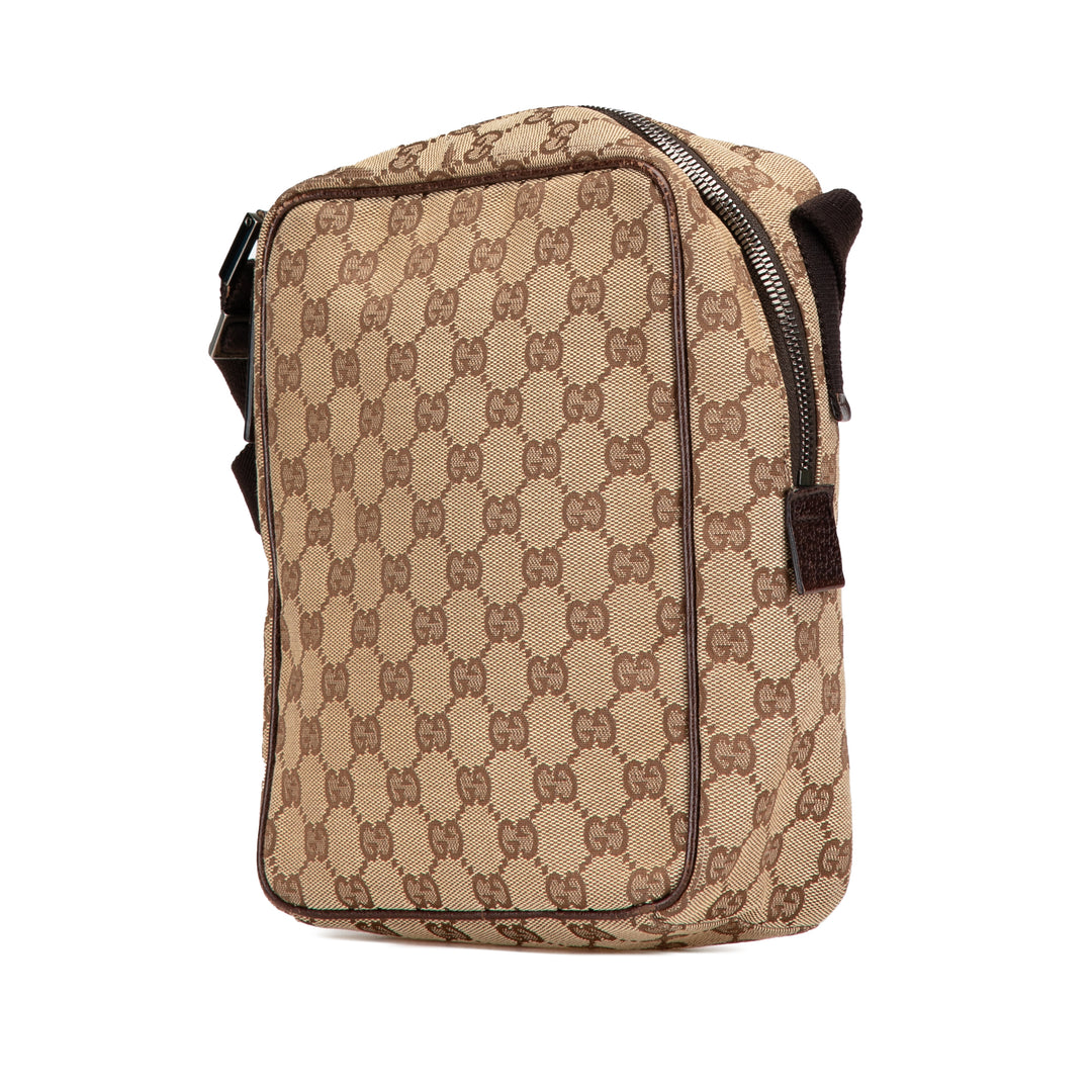 GG Canvas Crossbody Brown - Gaby Paris