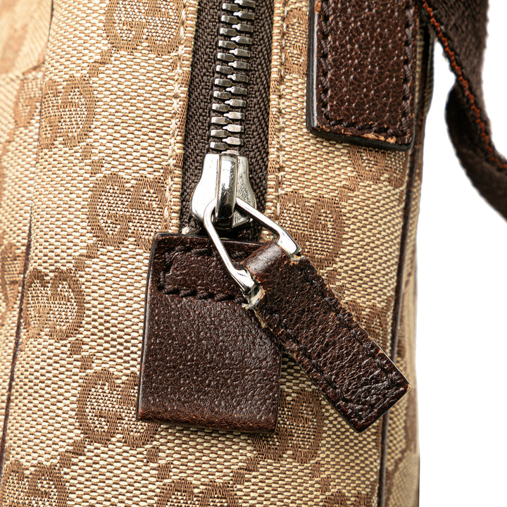 GG Canvas Crossbody Brown - Gaby Paris