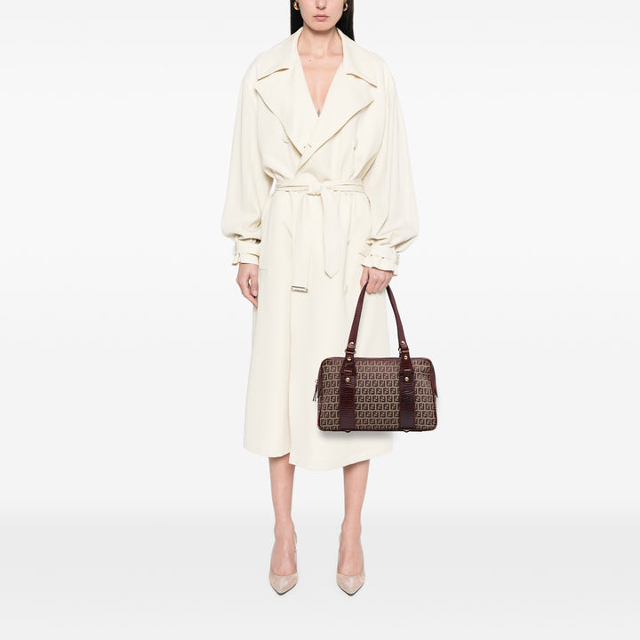 Fendi Zucchino Toile Sac à main Marron