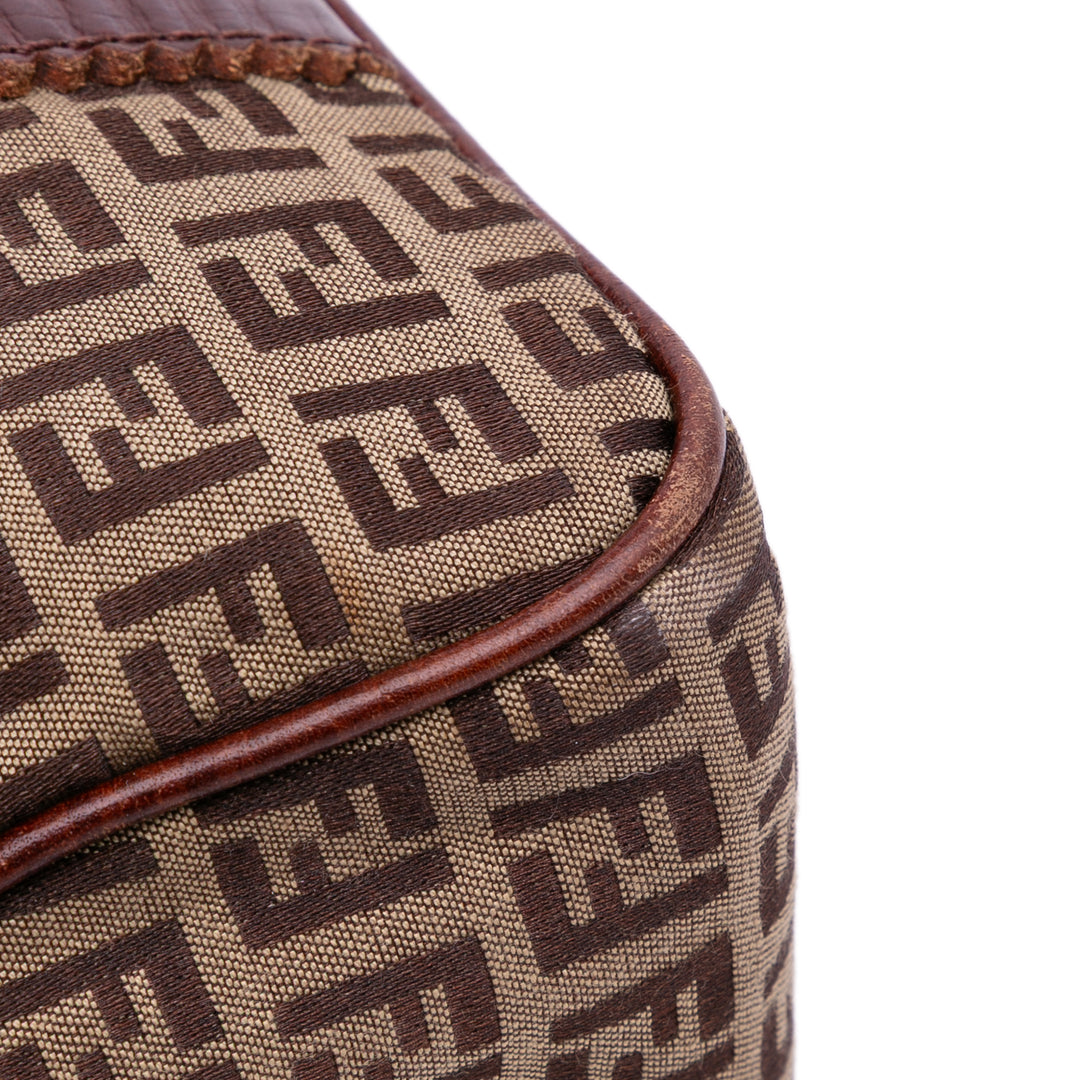Fendi Zucchino Toile Sac à main Marron