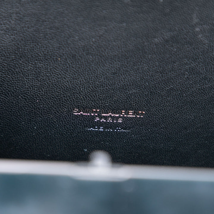 Saint Laurent Acrylic Tuxedo Boîte Pochette avec chaîne