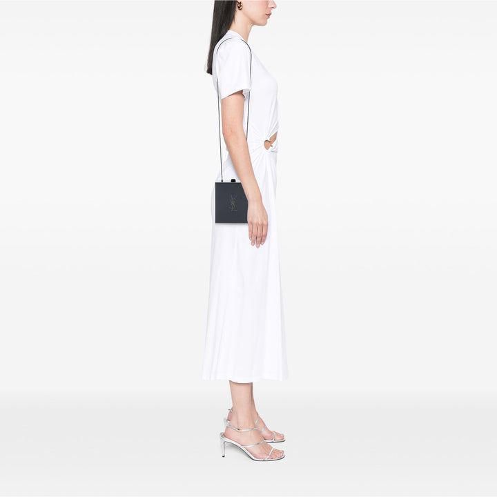 Saint Laurent Acrylic Tuxedo Boîte Pochette avec chaîne