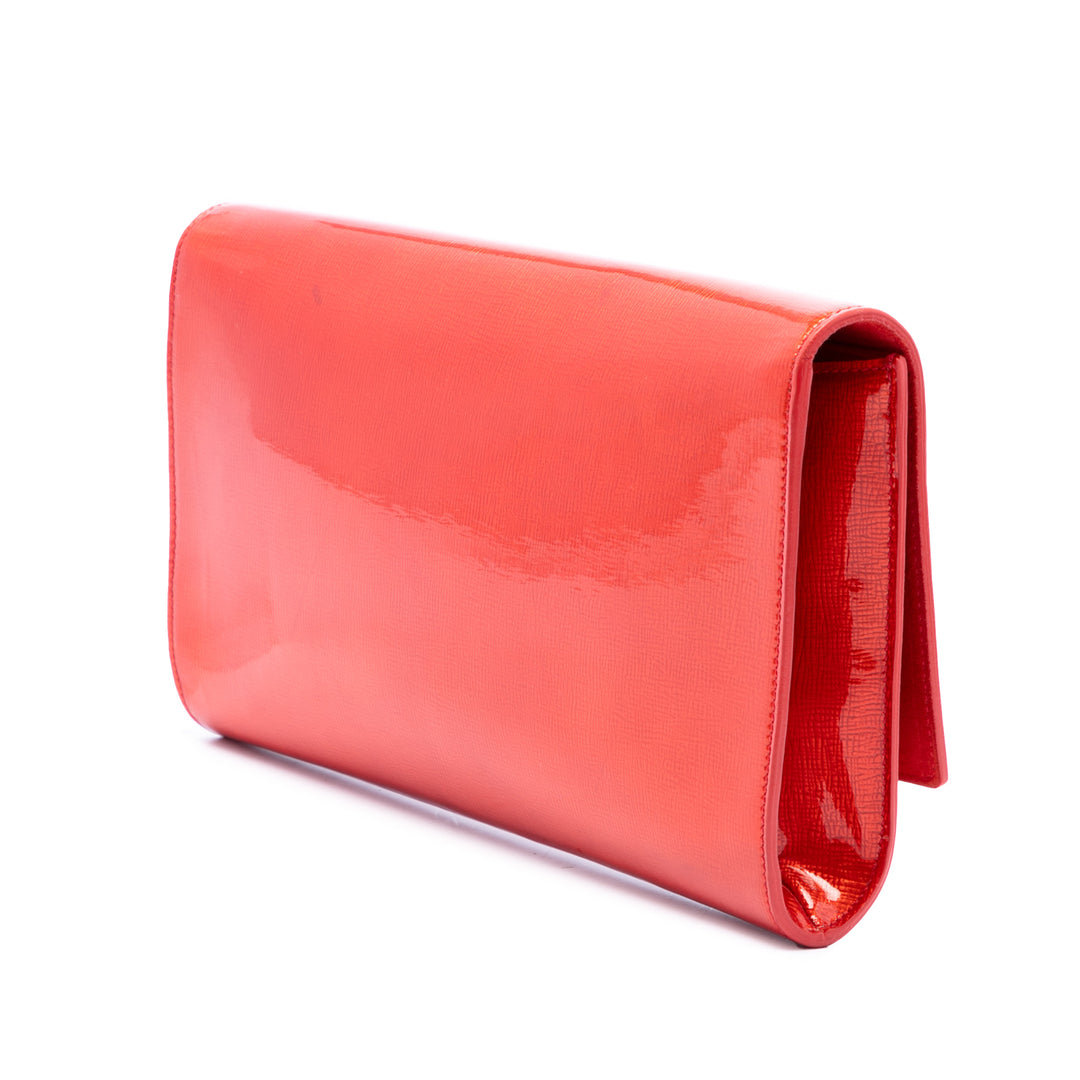 Texturé Belle De Jour Pochette Grand Monogram Orange