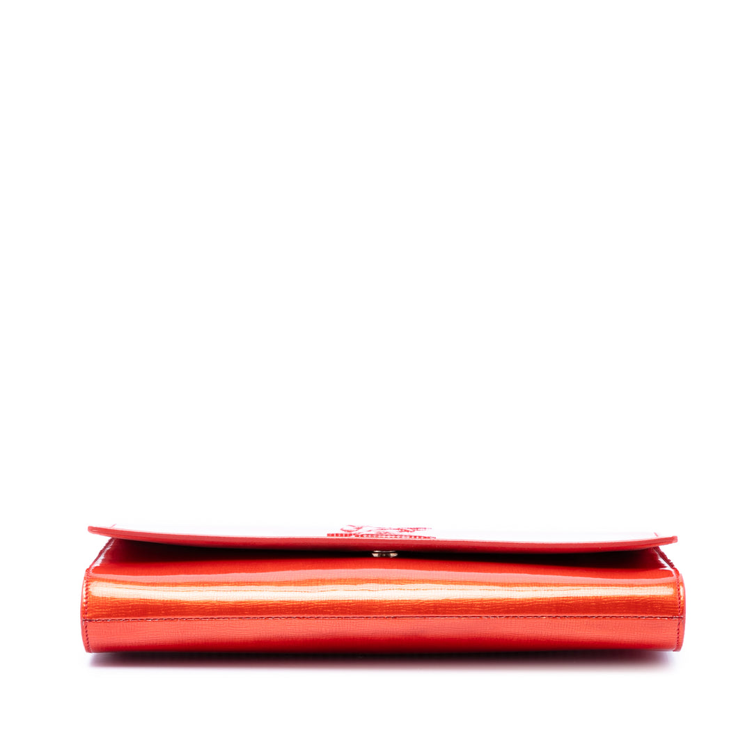 Texturé Belle De Jour Pochette Grand Monogram Orange