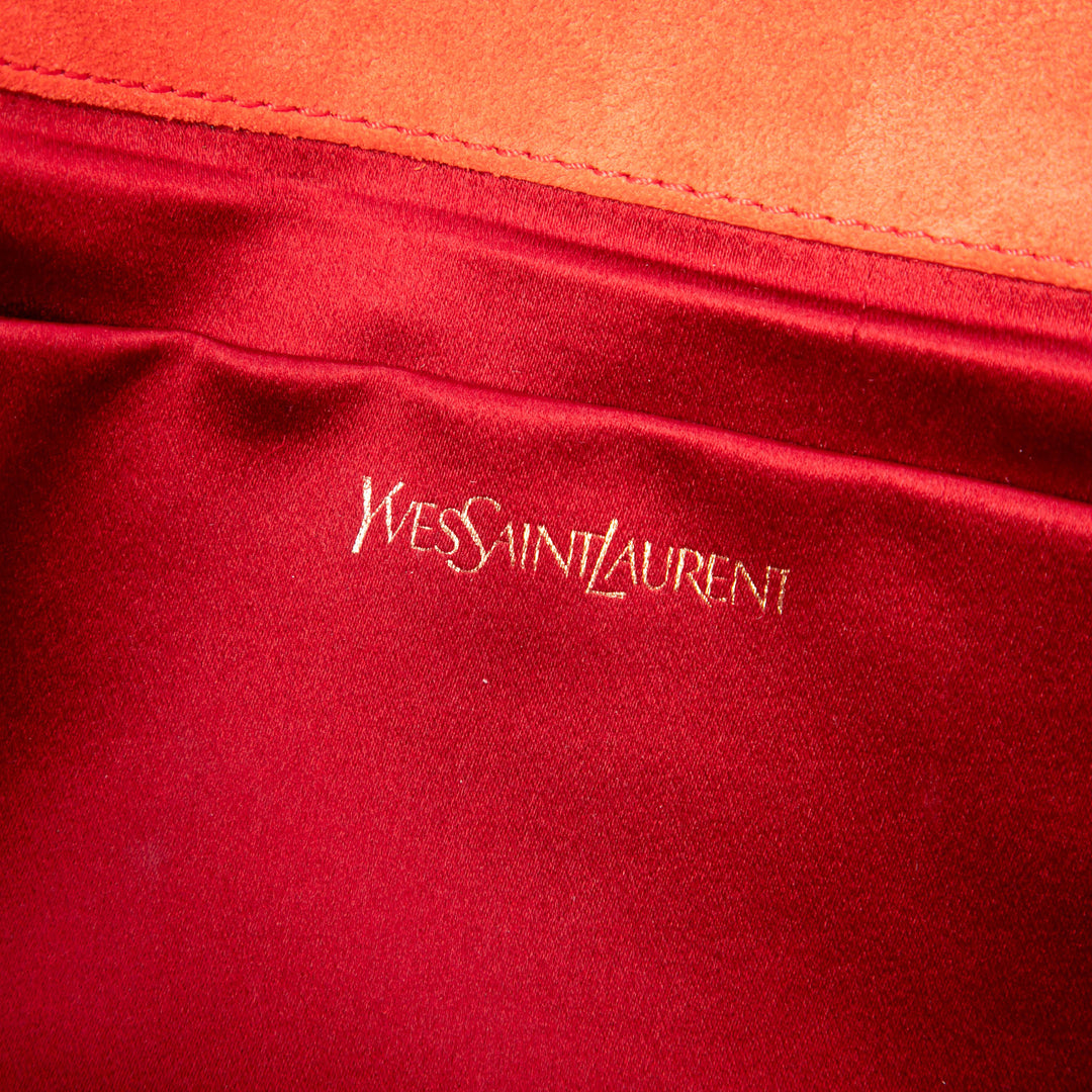 Texturé Belle De Jour Pochette Grand Monogram Orange
