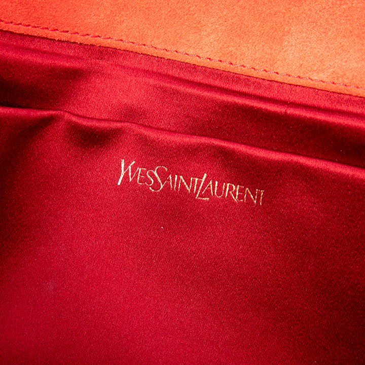 Texturé Belle De Jour Pochette Grand Monogram Orange