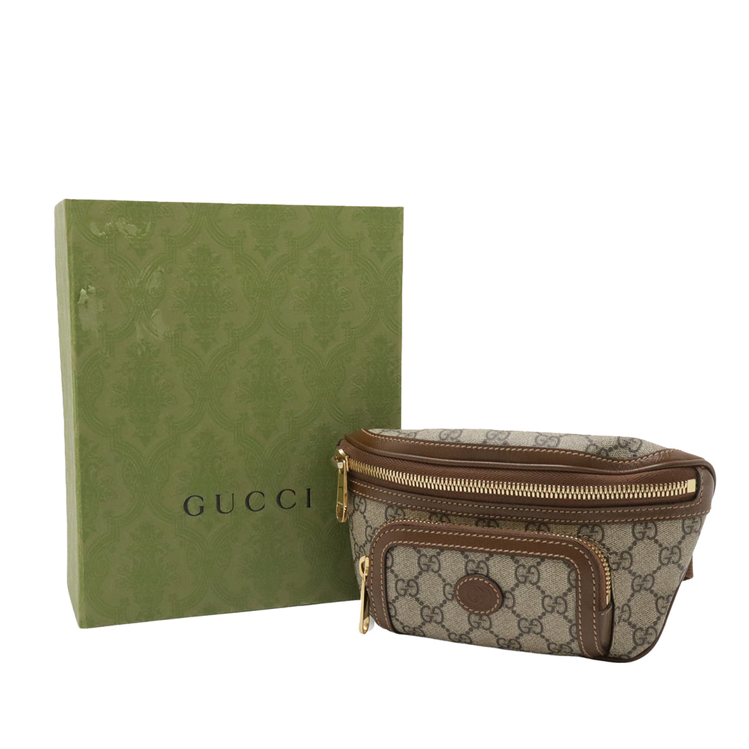 Gucci GG Supreme Interlocking G Sac ceinture