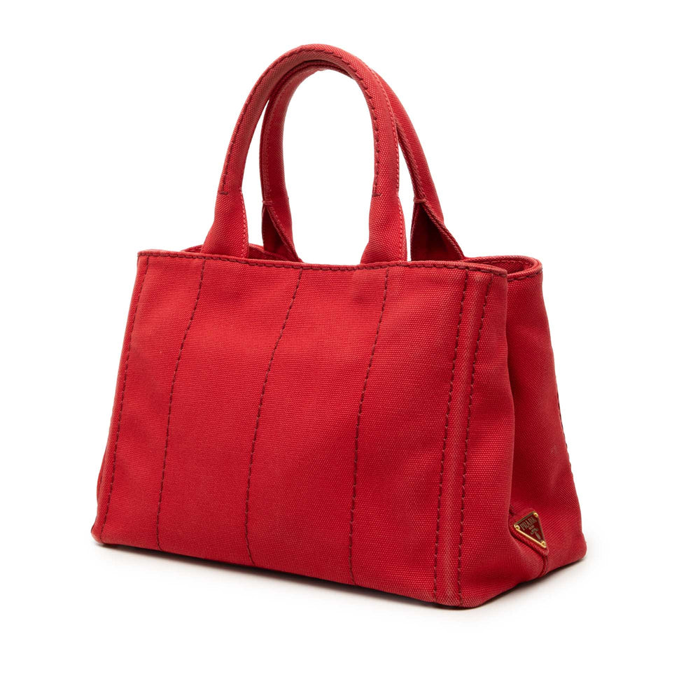 Prada Cabas Canapa Logo Petit Rouge – vue 2 – GABY PARIS