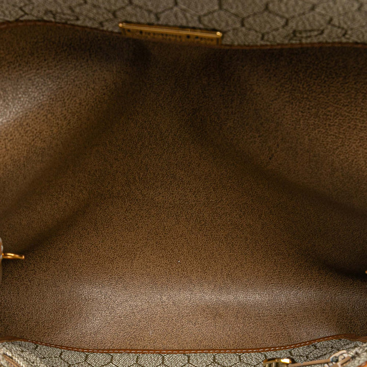 Dior Honeycomb Coated Toile Chain Sac porté croisé Marron – GABY PARIS Authentique