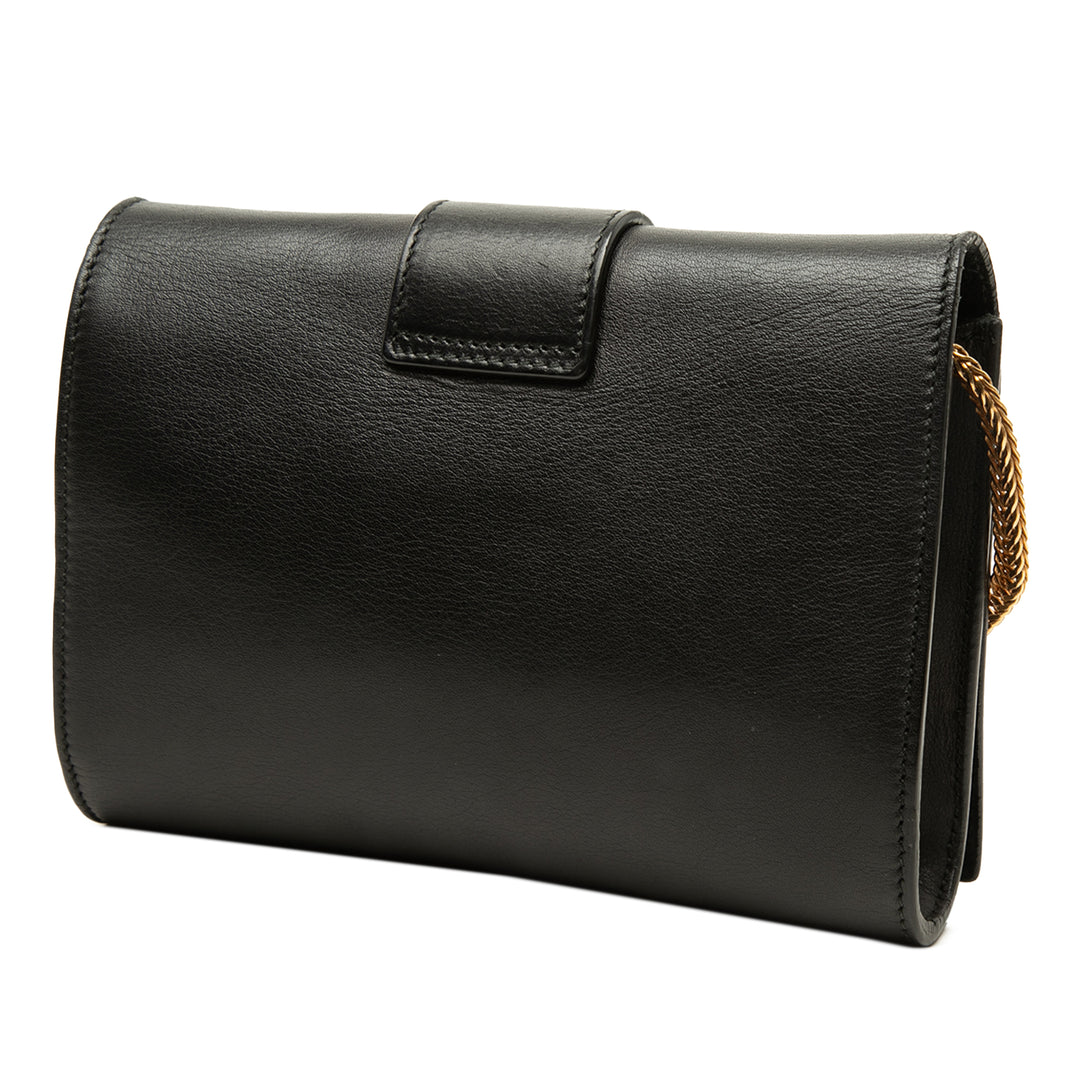 Saint Laurent Sac bandoulière Chyc Ligne Mini Noir – vue 2 – GABY PARIS
