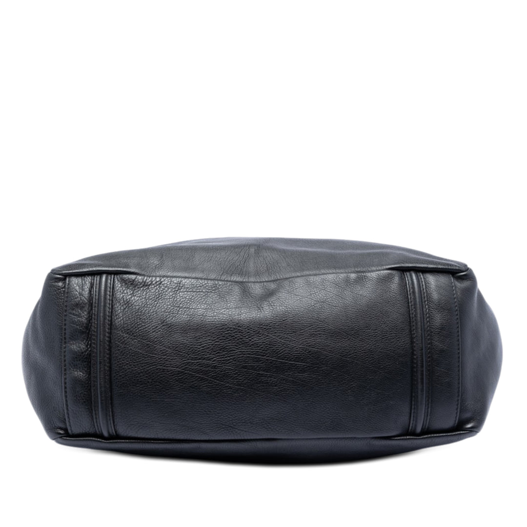 Chanel Large Cuir d’agneau Mademoiselle Lock Jewelry Cabas chaîne