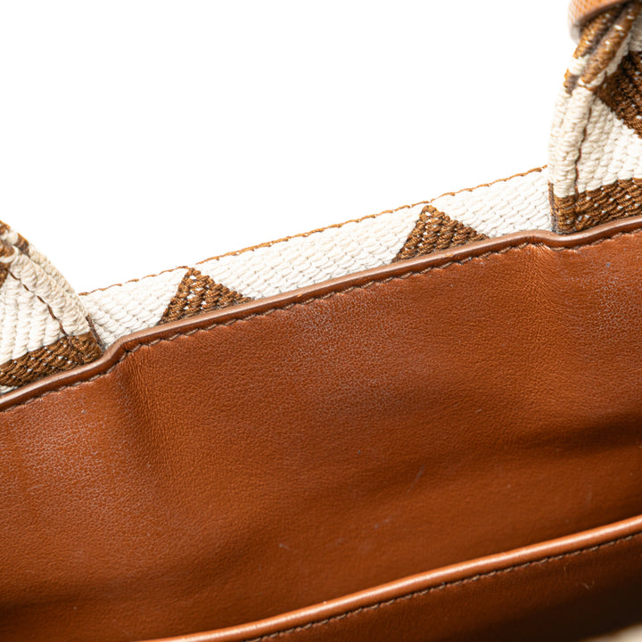 Prada Small Toile Symbole Triangolo Sac