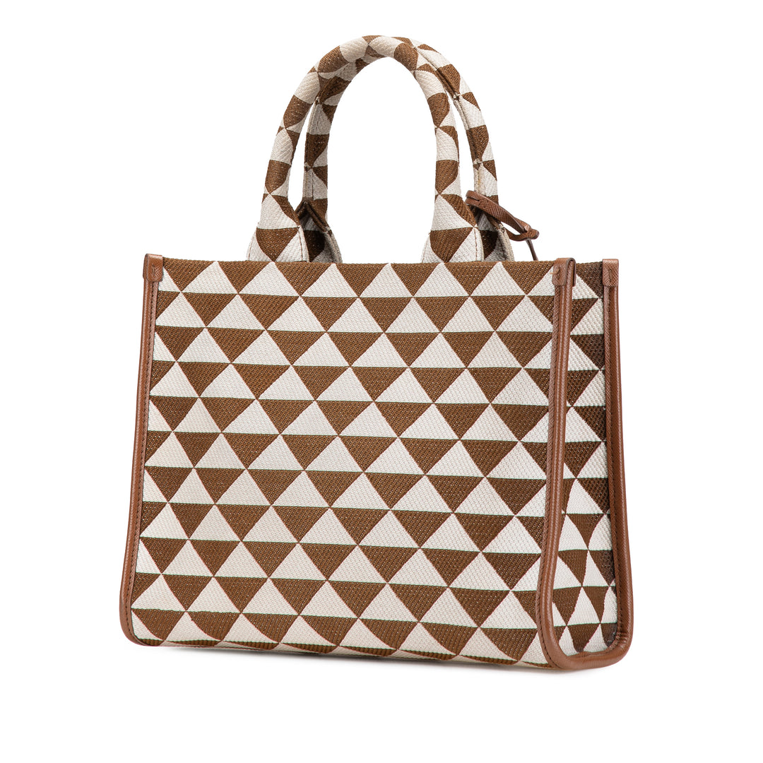 Prada Small Toile Symbole Triangolo Sac