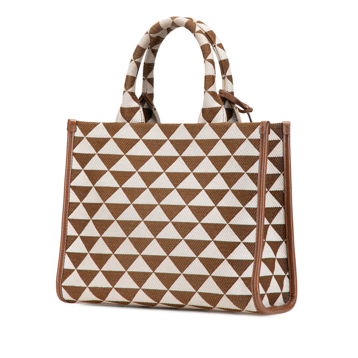Prada Small Toile Symbole Triangolo Sac