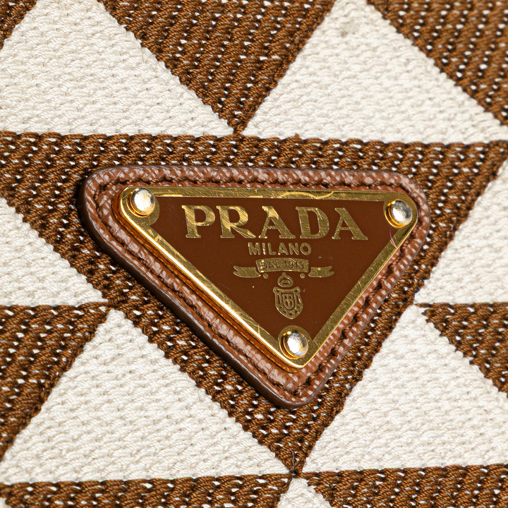 Prada Small Toile Symbole Triangolo Sac