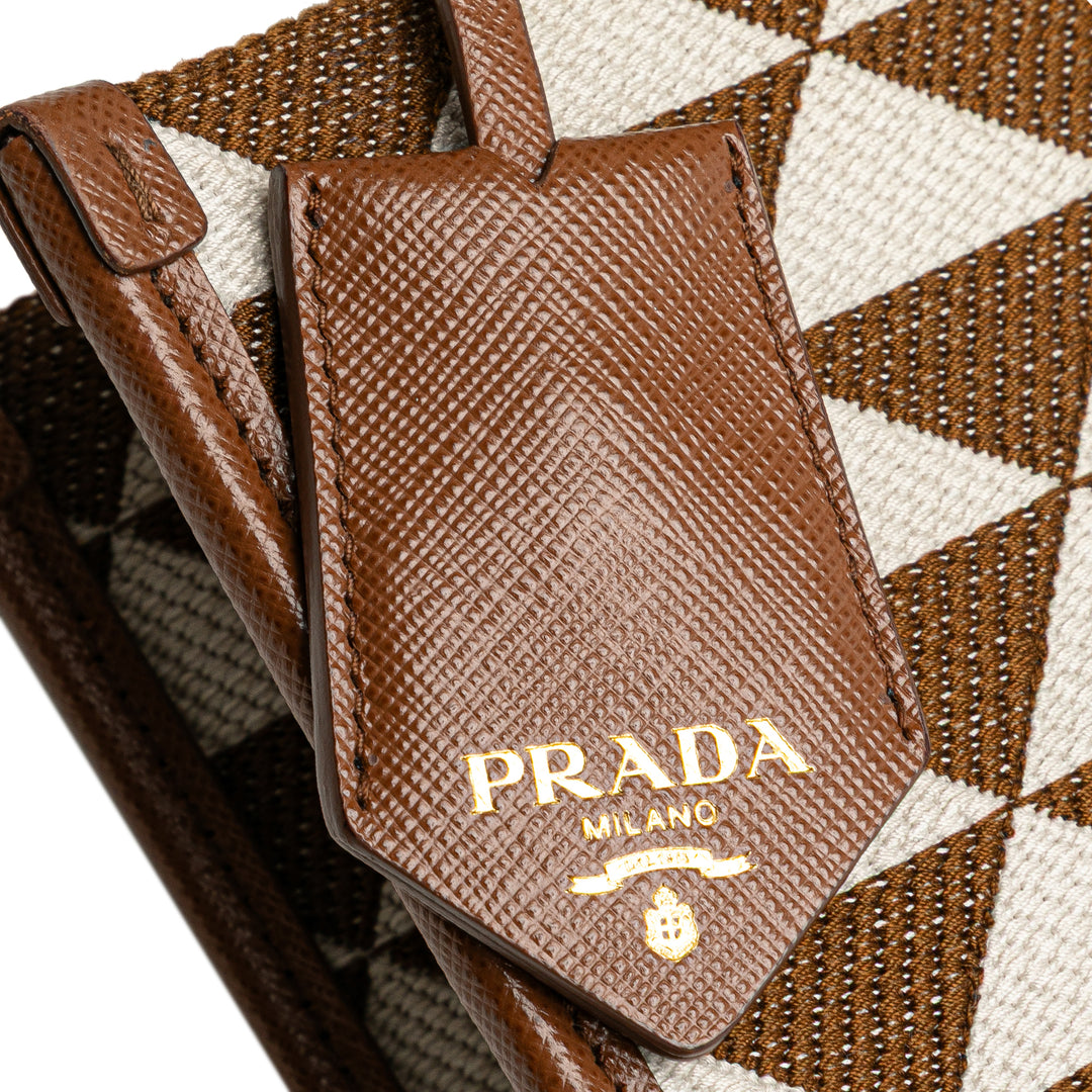 Prada Small Toile Symbole Triangolo Sac
