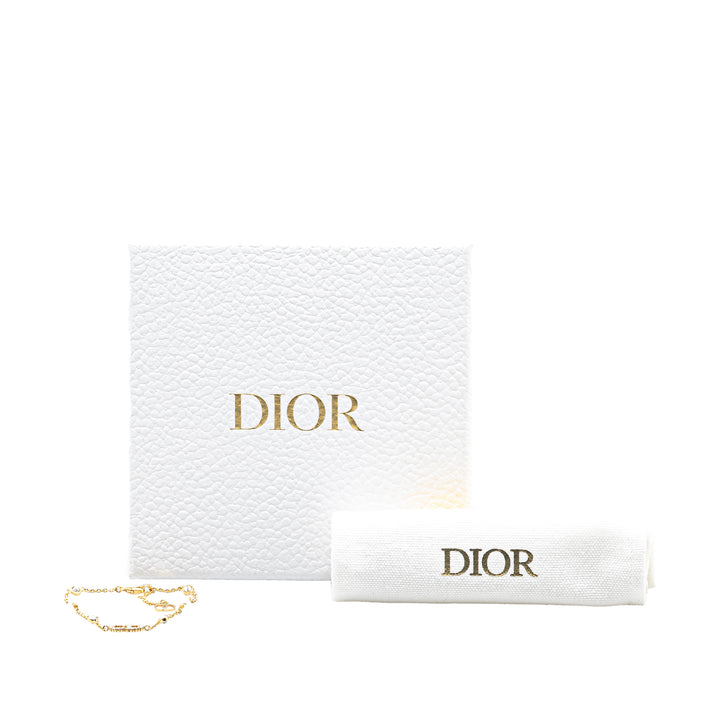 Dior plaqué Cristal et Perles fantaisie Clair D Lune Bracelet