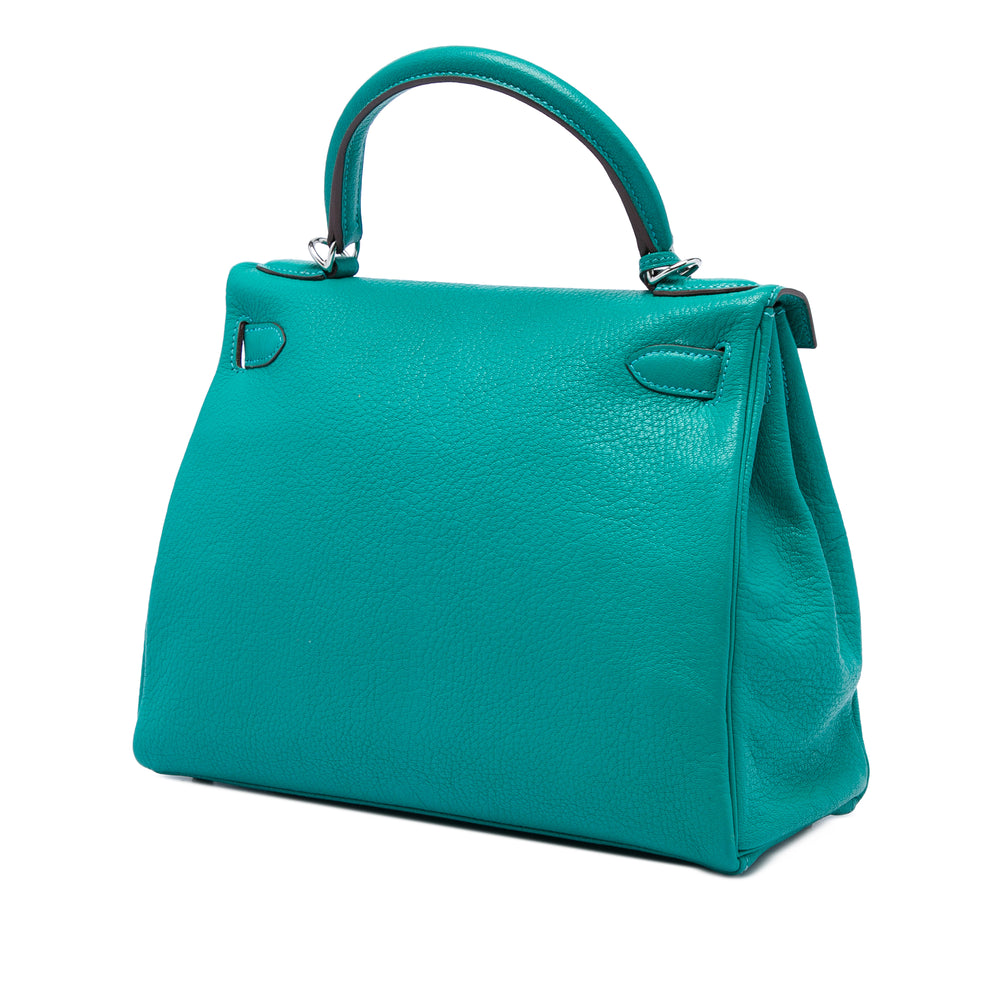 Hermès Kelly II Retourne 28 Clémence Bleu – vue 2 – GABY PARIS