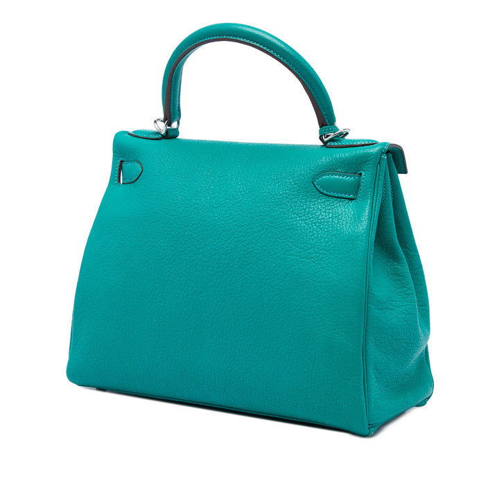Hermès Kelly II Retourne 28 Clémence Bleu – vue 2 – GABY PARIS