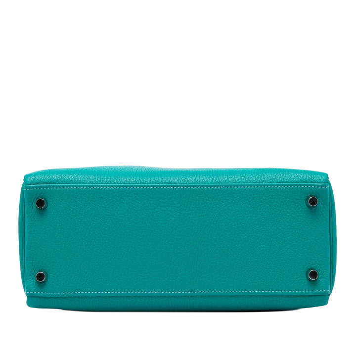 Hermès Kelly II Retourne 28 Clémence Bleu – vue 3 – GABY PARIS