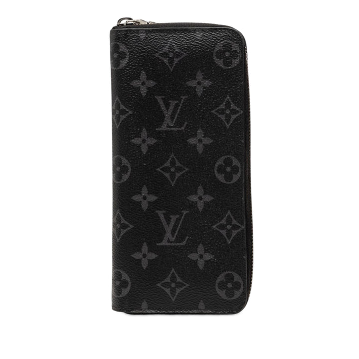 Louis Vuitton Monogram Eclipse Vertical Zippy Portefeuille