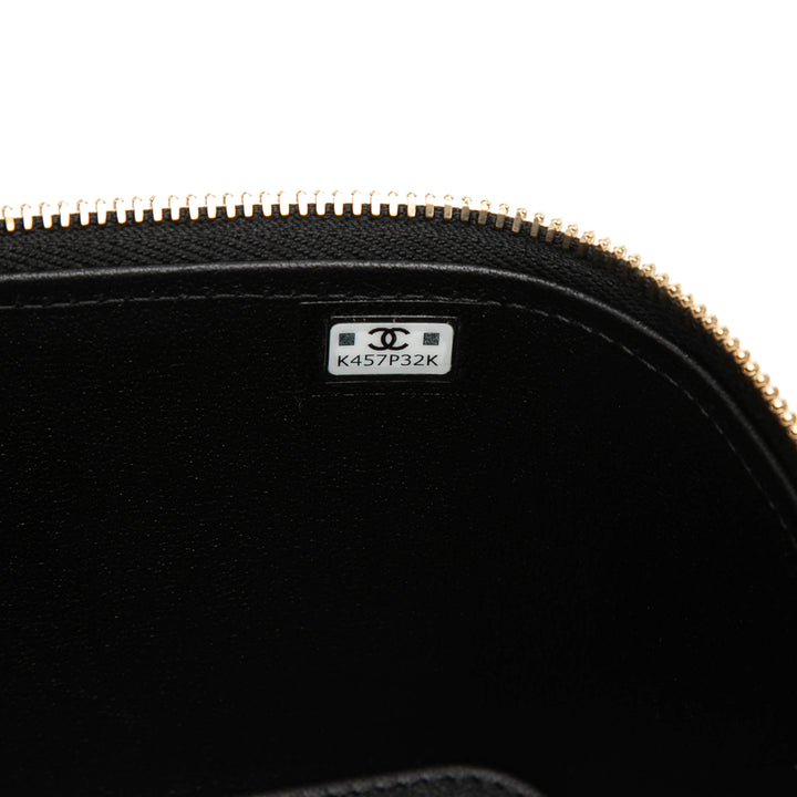 Chanel Small Cuir d’agneau anse supérieure Vanity avec chaîne