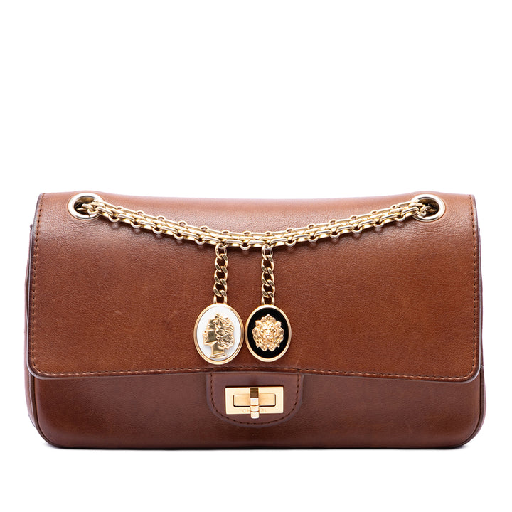 Chanel Édition limitée Cuir de veau Reissue 2.55 Medallion Double rabat 225