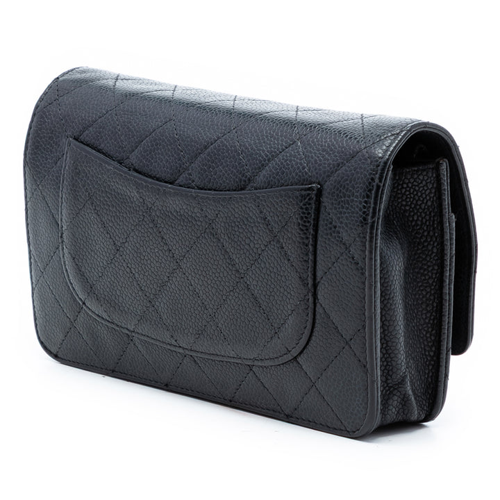 Chanel CC Matelassé Caviar Wallet on Chain