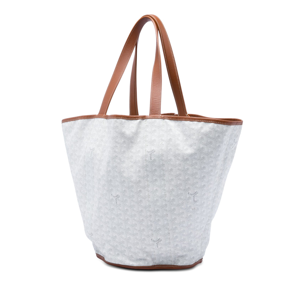 Goyard Cabas Réversible Belharra Goyardine Blanc – vue 2 – GABY PARIS