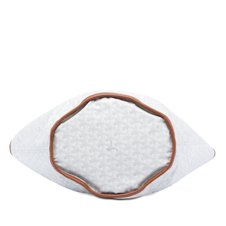 Goyard Cabas Réversible Belharra Goyardine Blanc – vue 3 – GABY PARIS