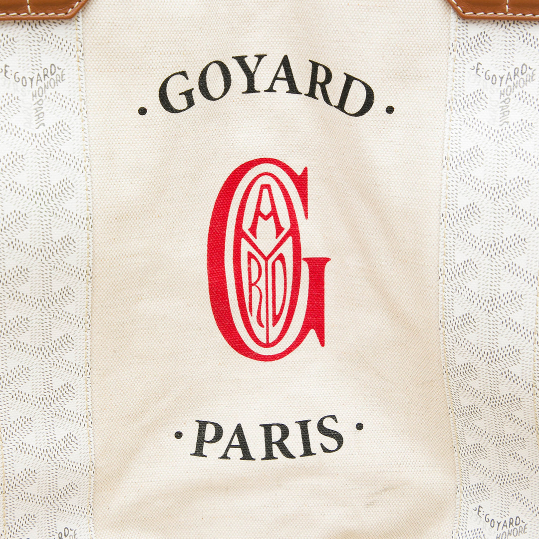 Goyard Cabas Réversible Belharra Goyardine Blanc – vue 5 – GABY PARIS