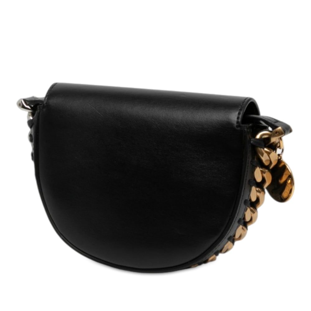 Stella McCartney Sac bandoulière Faux Frayme à rabat Petit Noir – vue 2 – GABY PARIS