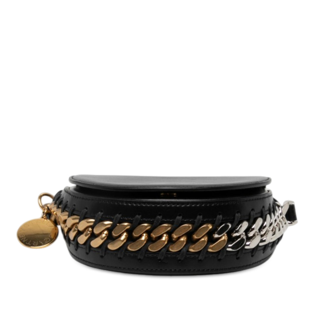 Stella McCartney Sac bandoulière Faux Frayme à rabat Petit Noir – vue 3 – GABY PARIS