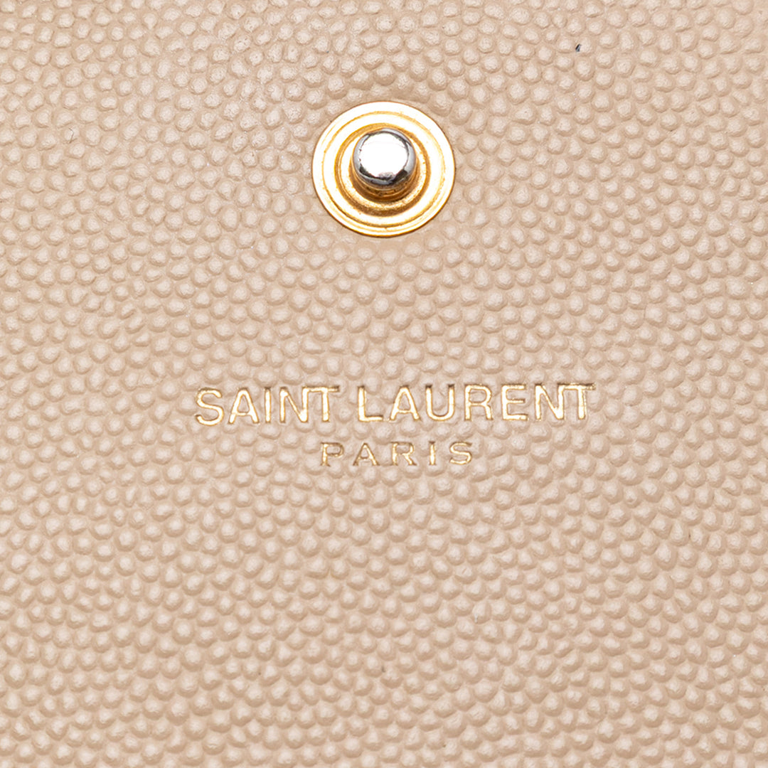 Saint Laurent Grain De Poudre Monogram Kate Wallet on Chain