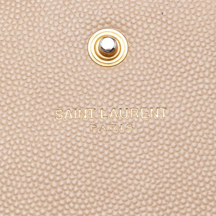 Saint Laurent Grain De Poudre Monogram Kate Wallet on Chain