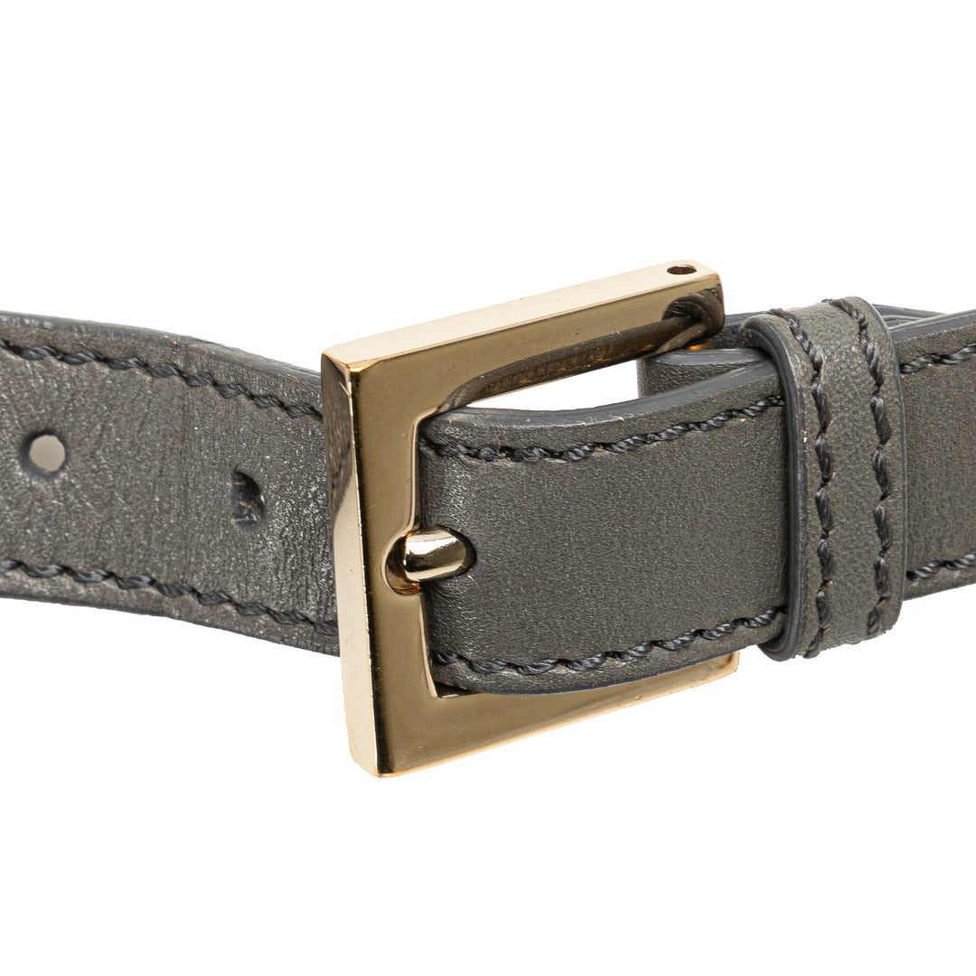 Fendi Glazed Cuir Chain à rabat Baguette Sac porté croisé – GABY PARIS Authentique