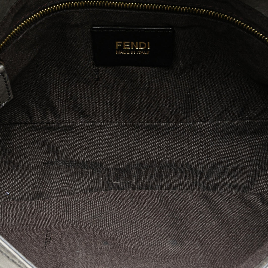 Fendi Glazed Cuir Chain à rabat Baguette Sac porté croisé – GABY PARIS Authentique