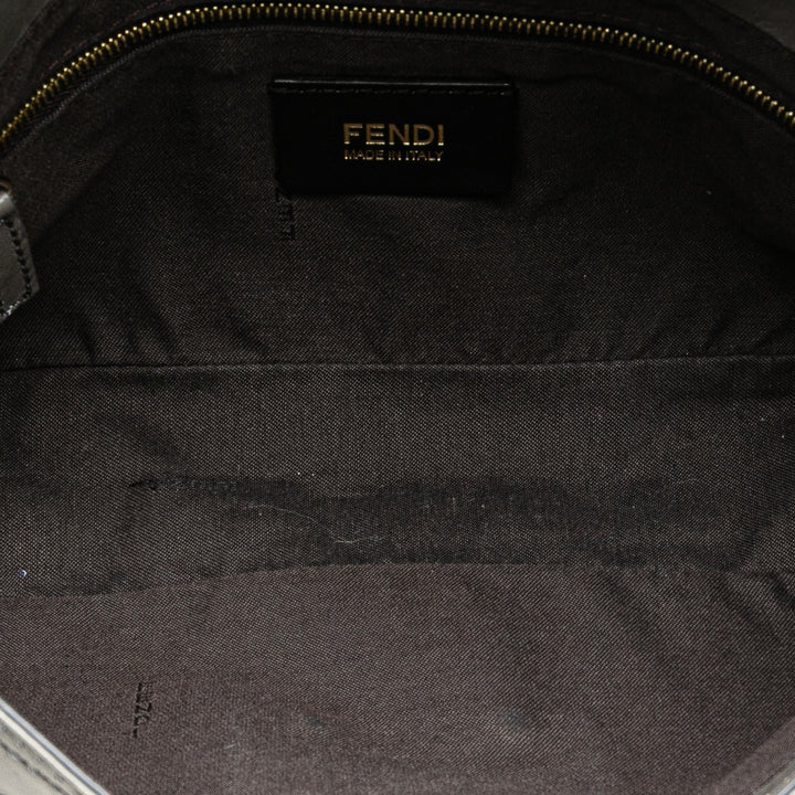 Fendi Glazed Cuir Chain à rabat Baguette Sac porté croisé – GABY PARIS Authentique