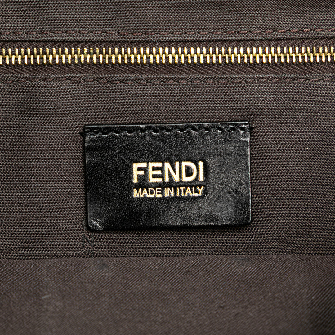 Fendi Glazed Cuir Chain à rabat Baguette Sac porté croisé – GABY PARIS Authentique