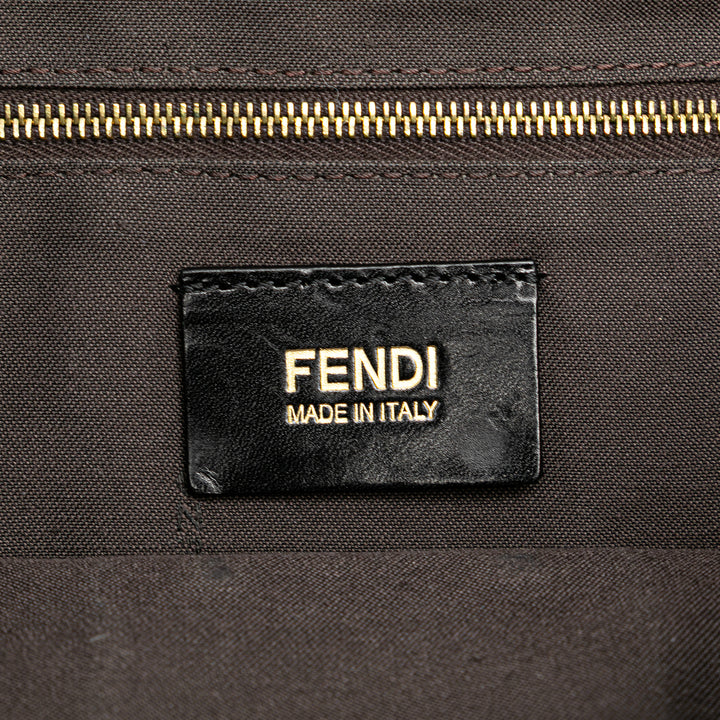 Fendi Glazed Cuir Chain à rabat Baguette Sac porté croisé – GABY PARIS Authentique