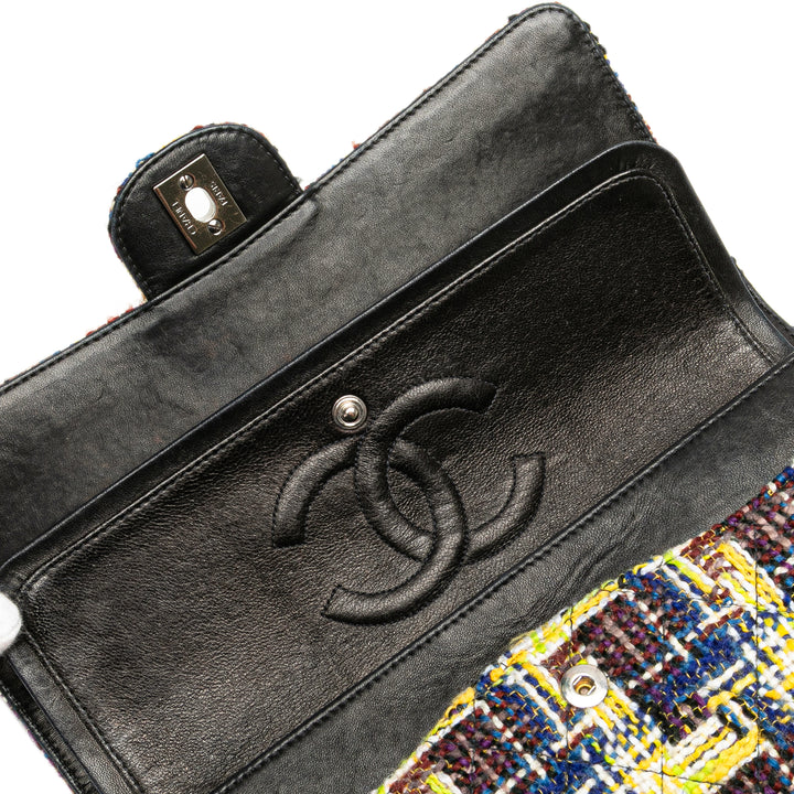 Medium Classic Tweed Double Flap Yellow - Gaby Paris