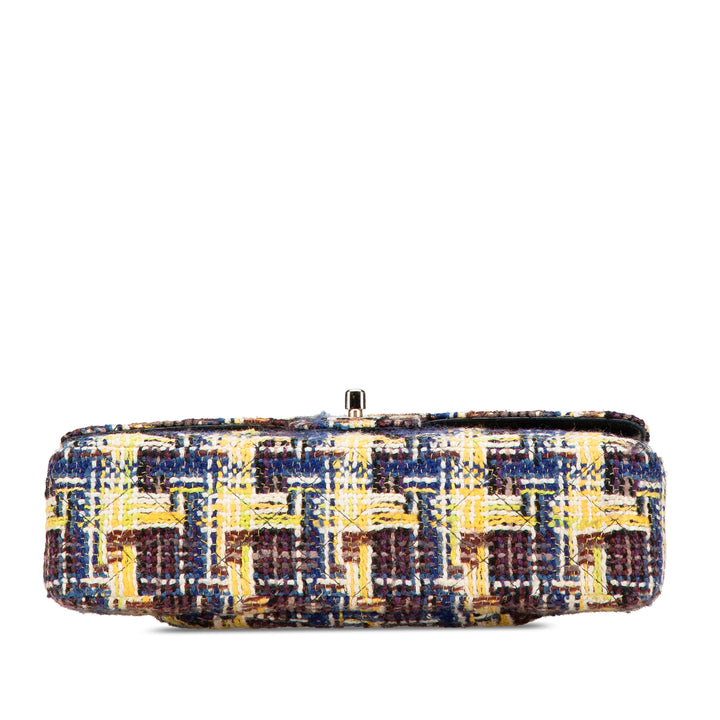 Medium Classic Tweed Double Flap Yellow - Gaby Paris