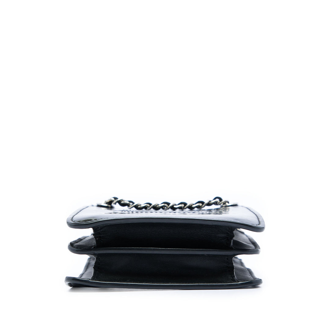 Chanel CC Cuir verni Phone Holder Sac porté croisé
