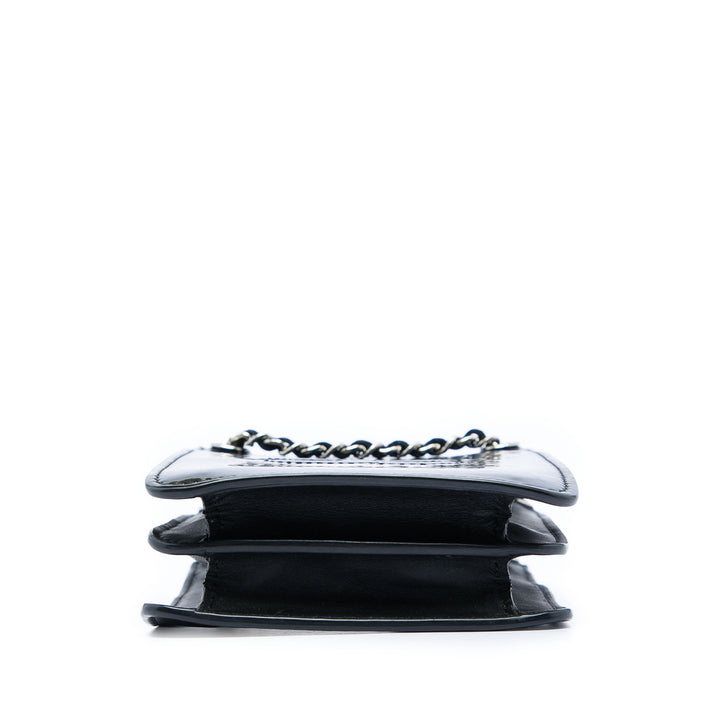 Chanel CC Cuir verni Phone Holder Sac porté croisé