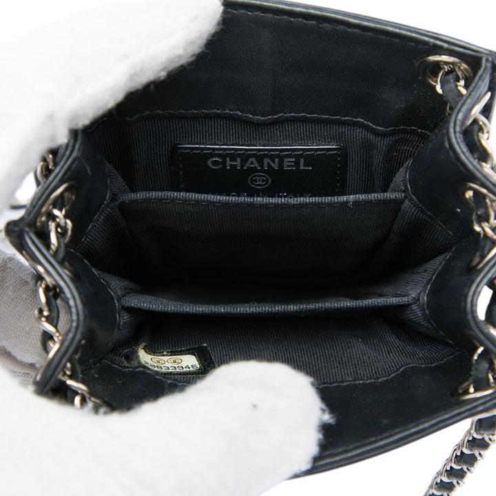 Chanel CC Cuir verni Phone Holder Sac porté croisé