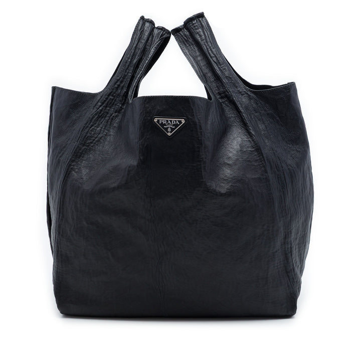 Prada froissé Nappa Cabas