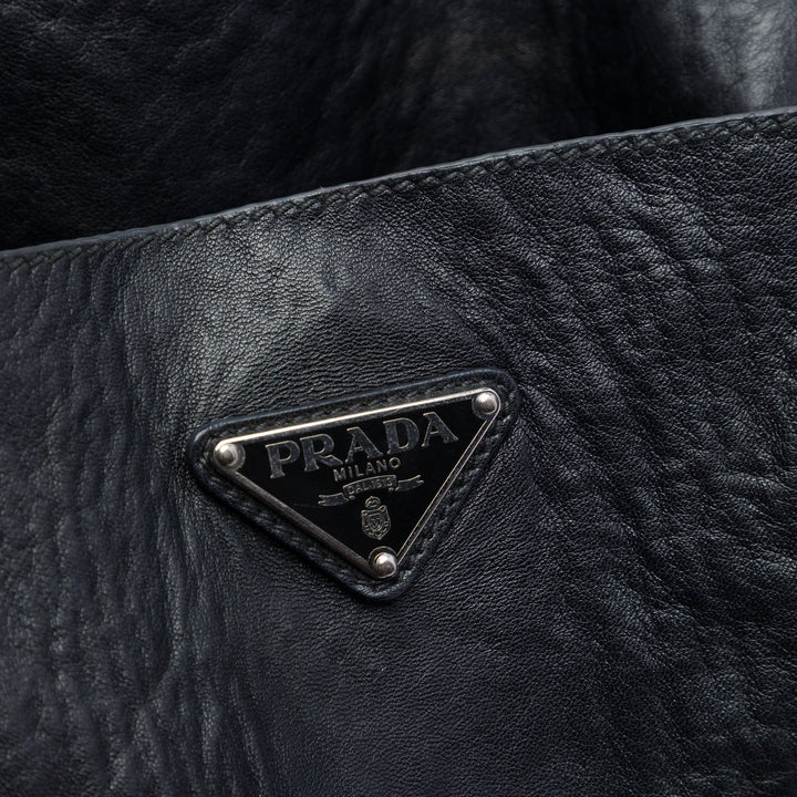 Prada froissé Nappa Cabas